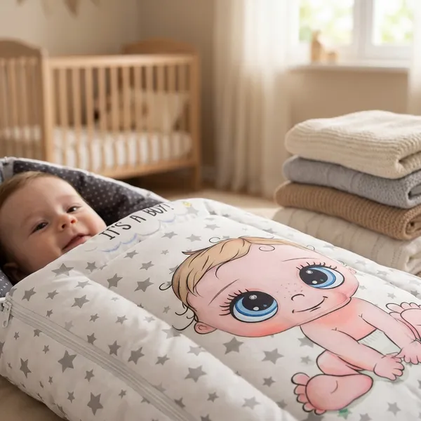White_Pure_Cotton_Breathable_Sleeping_Bag_With_Smooth_Zipper_Carry_Nest_Bedding_For_Newborn_Baby
