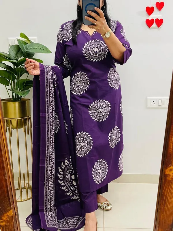 Cotton_Premium_Anarkali_Suit_Set_For_Women