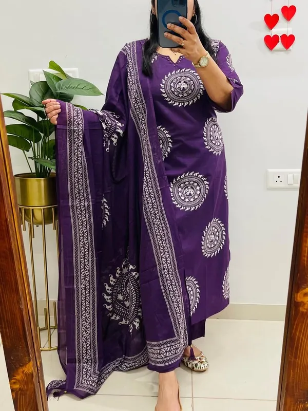 Cotton_Premium_Anarkali_Suit_Set_For_Women
