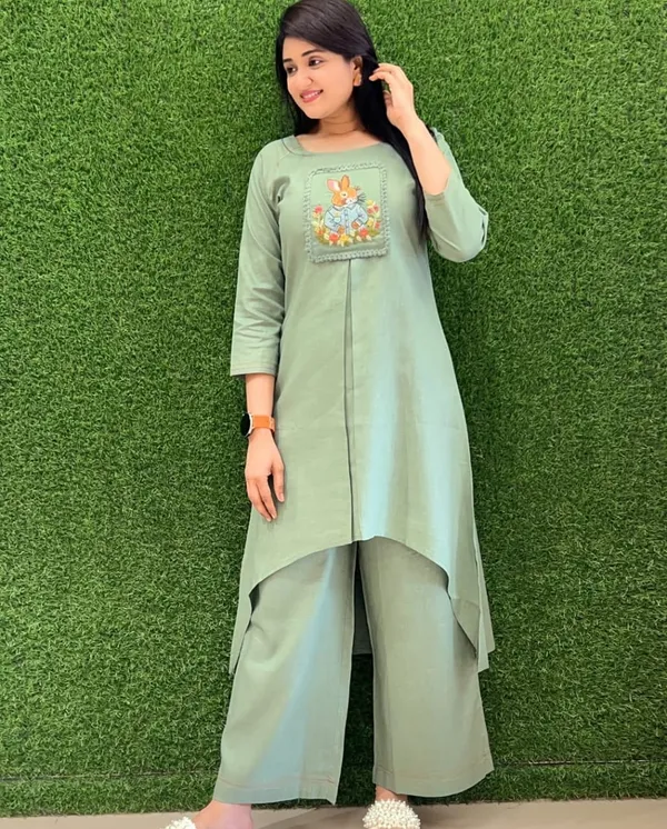 Premium_Soft_Cotton_Bunny_Print_A-Line_Kurta_Set_with_Palazzo