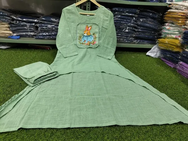 Premium_Soft_Cotton_Bunny_Print_A-Line_Kurta_Set_with_Palazzo