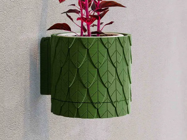 Leaf_Textured_Wall_Planter