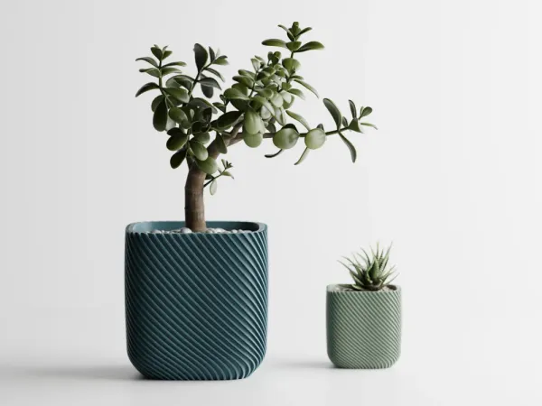 Plant_Pot_Rib_Rounded_Cube