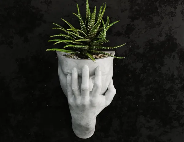 Woman_Wall_Flower_Pot_1