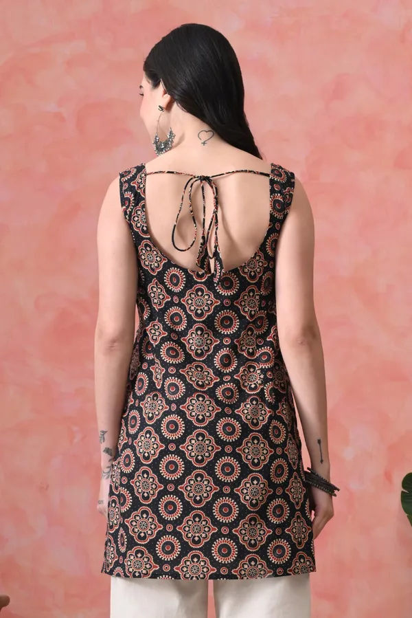 Multicolor_Cotton_Mandala_Print_Kurti_For_Women