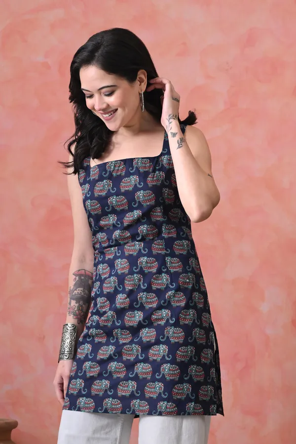 Blue_Cotton_Printed_Premium_Kurti_For_Women