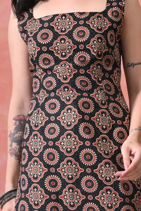 Multicolor_Cotton_Mandala_Print_Kurti_For_Women