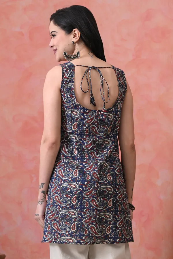 Multicolor_Cotton_Paisley_Premium_Kurti_For_Women