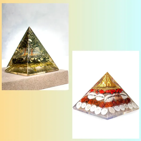 Shubh_Pooja_Dhan_Kit_-_Lakshmi_Wealth_Pyramid_And_Pyrite_Money_Magnet_Pyramid_|_Multicolor_Pack_of_2