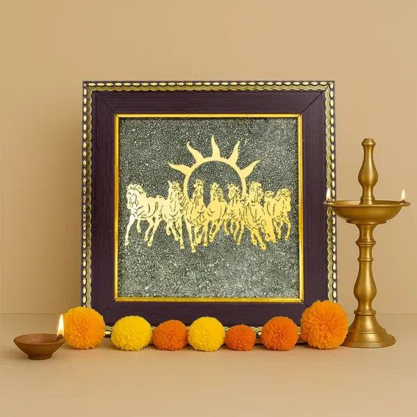 7_Horses_On_Raw_Pyrite_Frame_-_Career_Growth,_Success_And_Wealth_Vastu_Decor_|_Golden