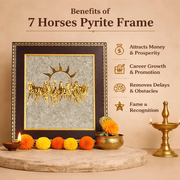 7_Horses_On_Raw_Pyrite_Frame_-_Career_Growth,_Success_And_Wealth_Vastu_Decor_|_Golden