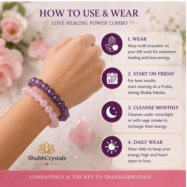 Love_Healing_Power_Combo_–_Rose_Quartz_Bracelet_+_Amethyst_Bracelet