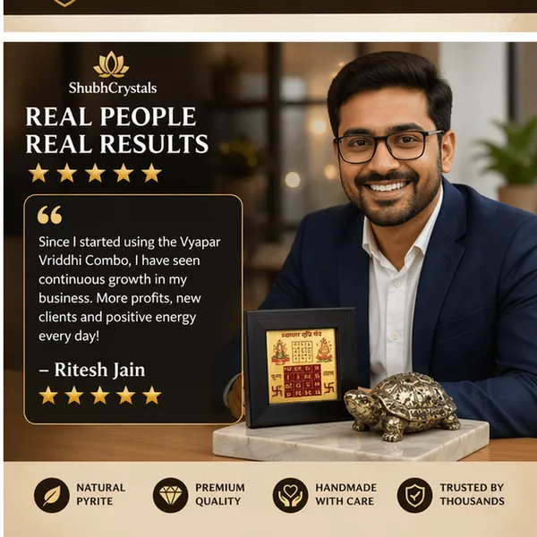 Vyapar_Vriddhi_Business_Combo_–_Pyrite_Tortoise_+_Vyapar_Vriddhi_Yantra_Frame