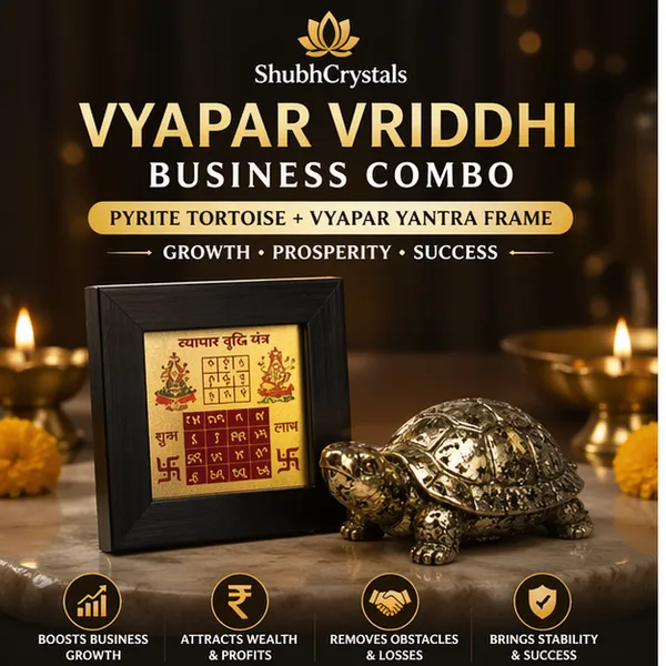 Vyapar_Vriddhi_Business_Combo_–_Pyrite_Tortoise_+_Vyapar_Vriddhi_Yantra_Frame