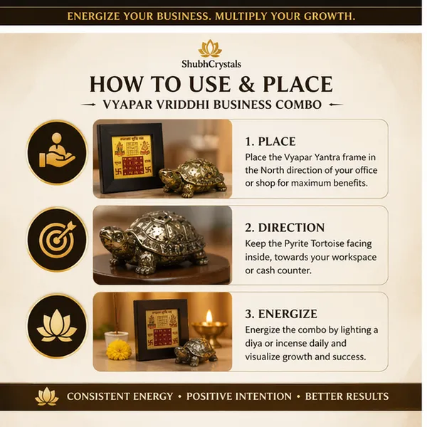 Vyapar_Vriddhi_Business_Combo_–_Pyrite_Tortoise_+_Vyapar_Vriddhi_Yantra_Frame