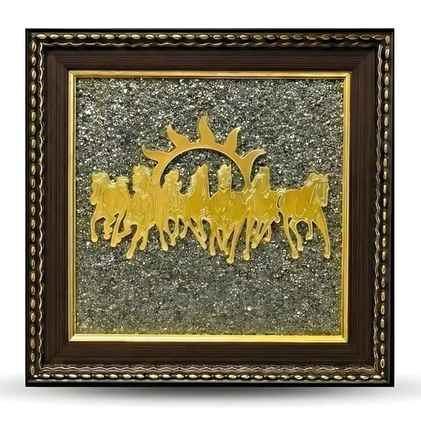 Shubh_7_Horses_Premium_Combo_-_7_Horses_Frame_And_Conical_Dhan_Yog_Pyramid_|_Multicolor_Pack_of_2