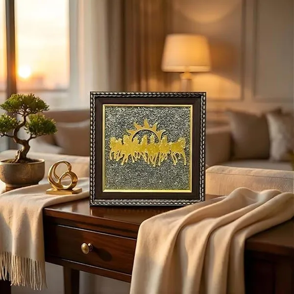 Shubh_7_Horses_Premium_Combo_-_7_Horses_Frame_And_Conical_Dhan_Yog_Pyramid_|_Multicolor_Pack_of_2