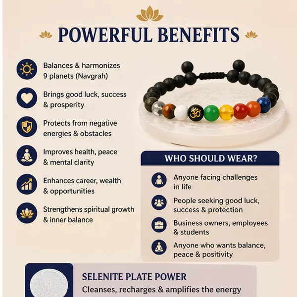 Navgrah_Bracelet_+_FREE_Selenite_Plate_–_9_Planet_Balance_&_Good_Luck