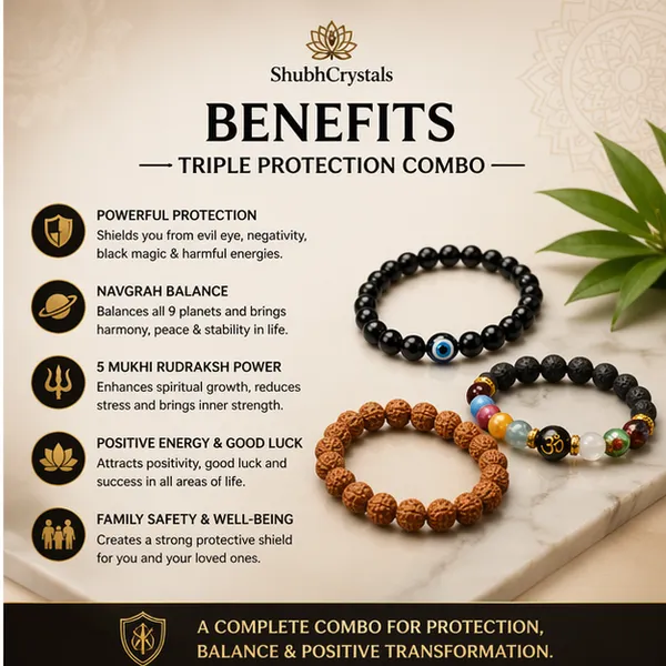 Triple_Protection_Combo_–_Evil_Eye_Bracelet_+_Navgrah_Shanti_Bracelet_+_5_Mukhi_Rudraksh_Bracelet