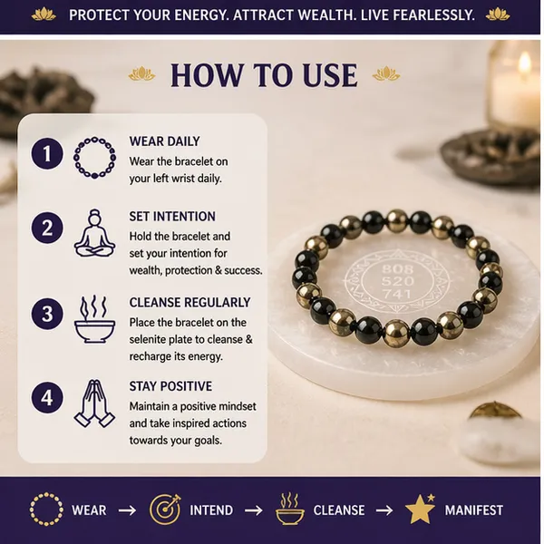 Richie_Rich_Bracelet_+_FREE_Selenite_Plate_–_Money_&_Nazar_Protection