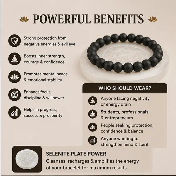 Karungali_Bracelet_+_FREE_Selenite_Plate_–_Protection_&_Inner_Strength