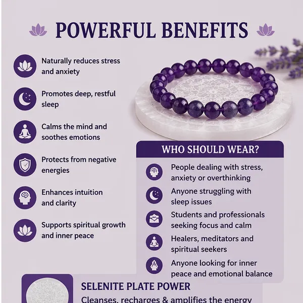 Amethyst_Bracelet_+_FREE_Selenite_Plate_–_Stress_Relief,_Peace_&_Better_Sleep