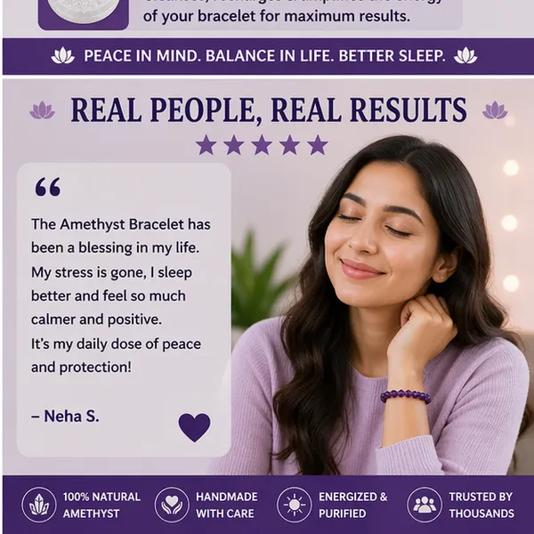 Amethyst_Bracelet_+_FREE_Selenite_Plate_–_Stress_Relief,_Peace_&_Better_Sleep