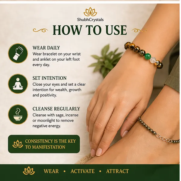 Wealth_Magnet_Combo:_Raw_Pyrite_Anklet_+_Shubh_Dhan_Yog_Bracelet