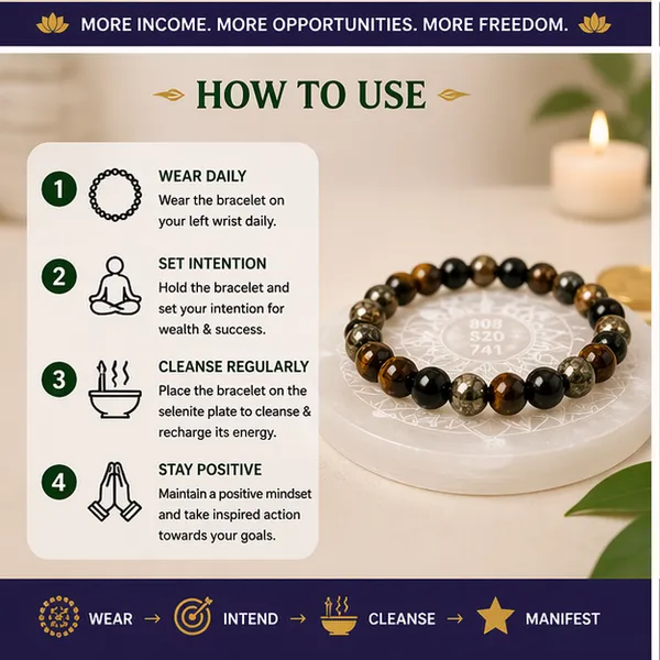 Money_Maker_Bracelet_+_FREE_Selenite_Plate_–_Attract_Wealth_&_Opportunities