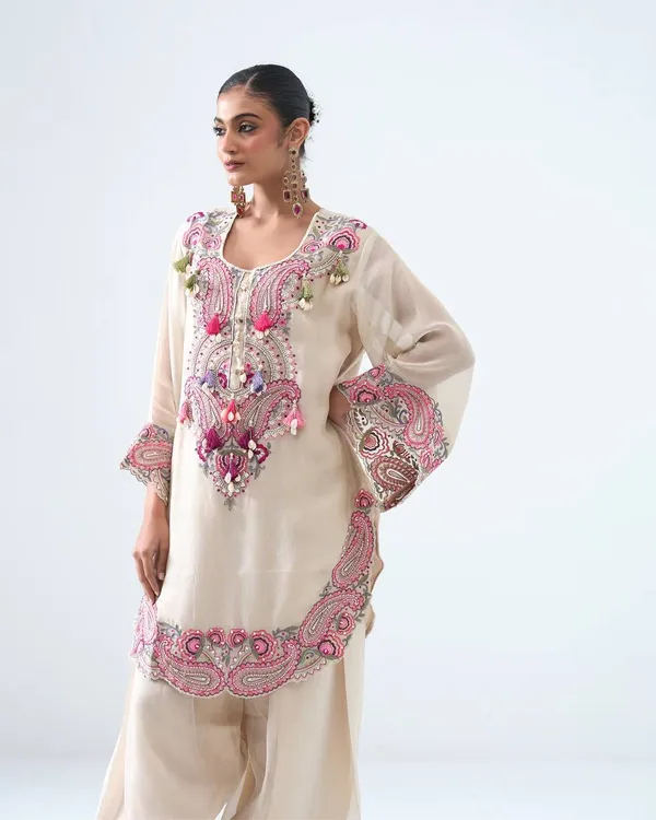 ELEGANT_CREAM_COLOUR_PURE_HEAVY_GEORGETTE_WITH_EMBROIDERY_THREAD_WORK_FOR_WOMEN