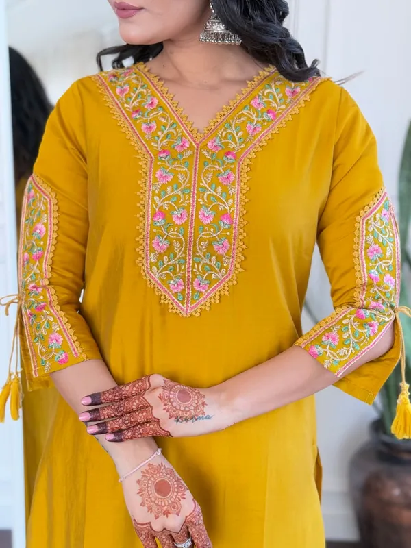 Yellow_Embroidered_Kurta_Set_With_Dupatta_For_Women