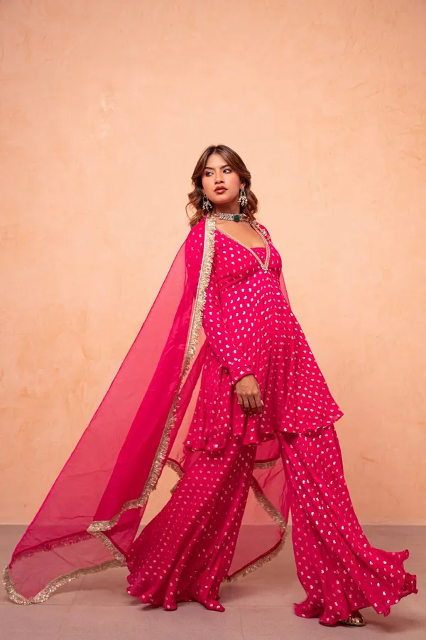 RANI_COLOUR_JACQUARD_CHANDERI_WITH_REAL_MIRROR_LACE_FOR_WOMEN