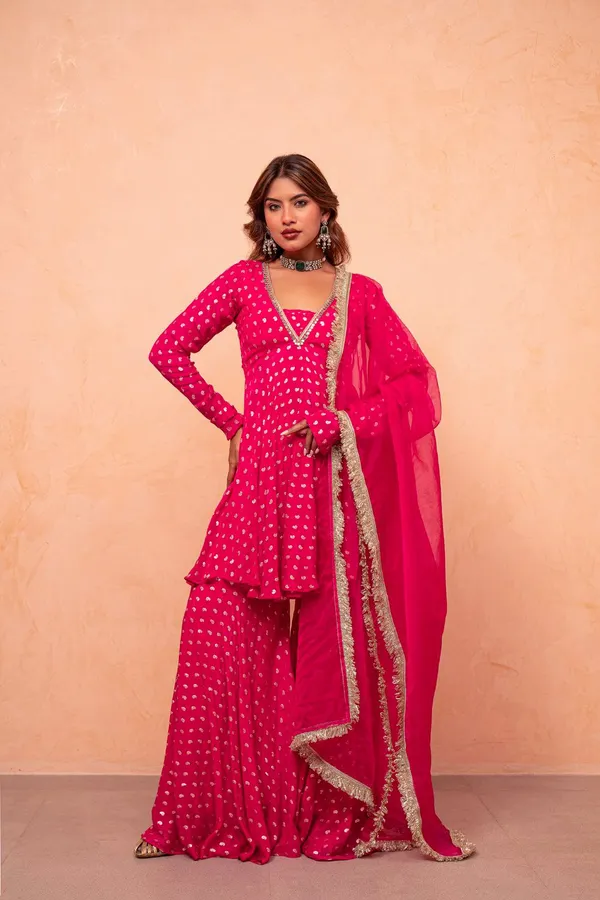 RANI_COLOUR_JACQUARD_CHANDERI_WITH_REAL_MIRROR_LACE_FOR_WOMEN