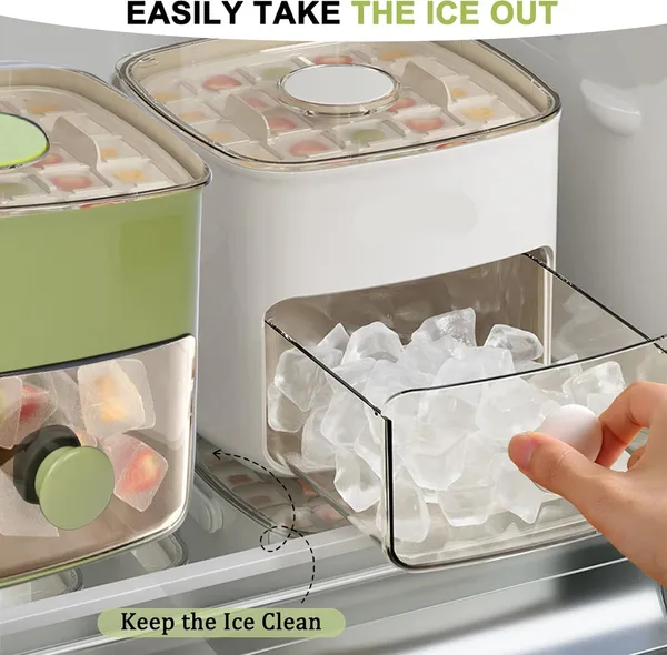 White_Double_Layer_Ice_Box_With_Lid