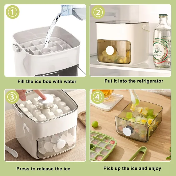White_Double_Layer_Ice_Box_With_Lid