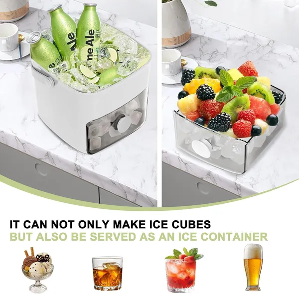 White_Double_Layer_Ice_Box_With_Lid