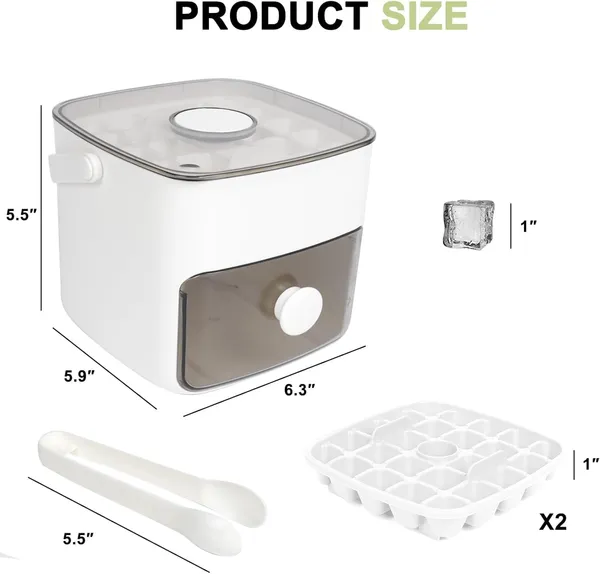 White_Double_Layer_Ice_Box_With_Lid