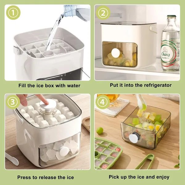 White_Double_Layer_Ice_Box_With_Lid