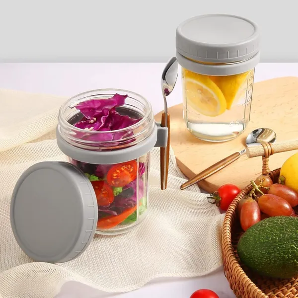 Multicolor_Glass_Jar_With_Spoon_440_Ml_Pack_Of_2