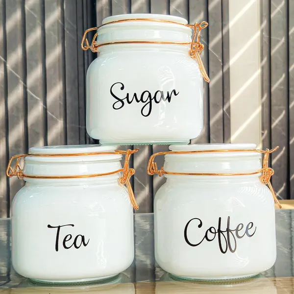 White_Swing_Cap_Square_Storage_Jar_860_Ml_3_Pcs_Set