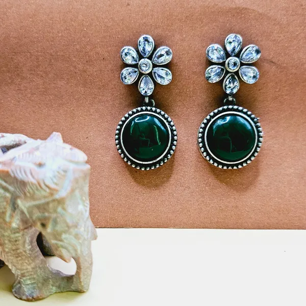 Green_German_Silver_Premium_Earrings_For_Women