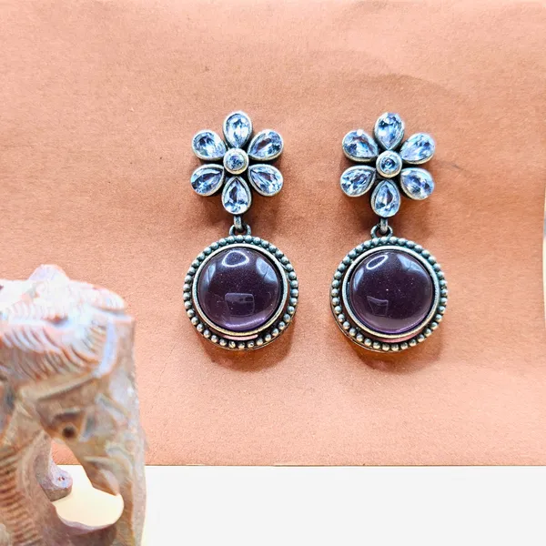 Purple_German_Silver_Premium_Earrings_For_Women