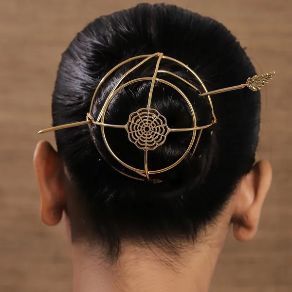 Gold_Brass_Premium_Hair_Bun_Accessory_For_Women