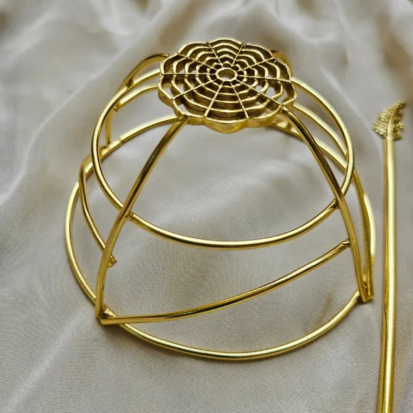 Gold_Brass_Premium_Hair_Bun_Accessory_For_Women