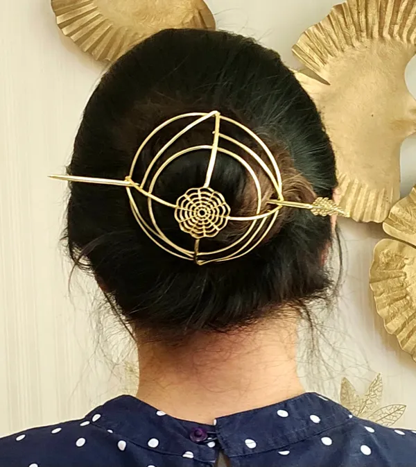 Gold_Brass_Premium_Hair_Bun_Accessory_For_Women