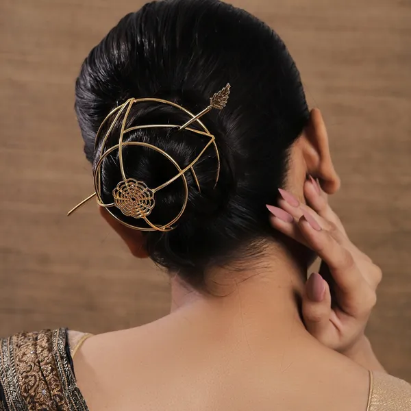 Gold_Brass_Premium_Hair_Bun_Accessory_For_Women