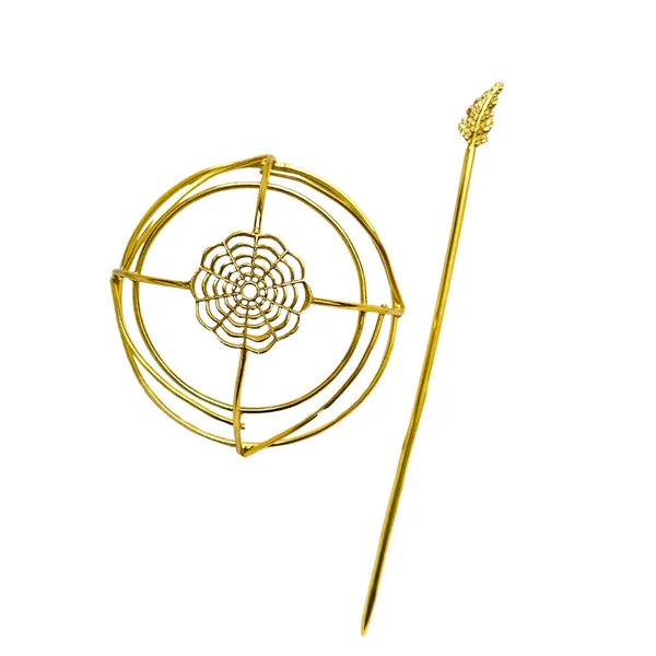 Gold_Brass_Premium_Hair_Bun_Accessory_For_Women