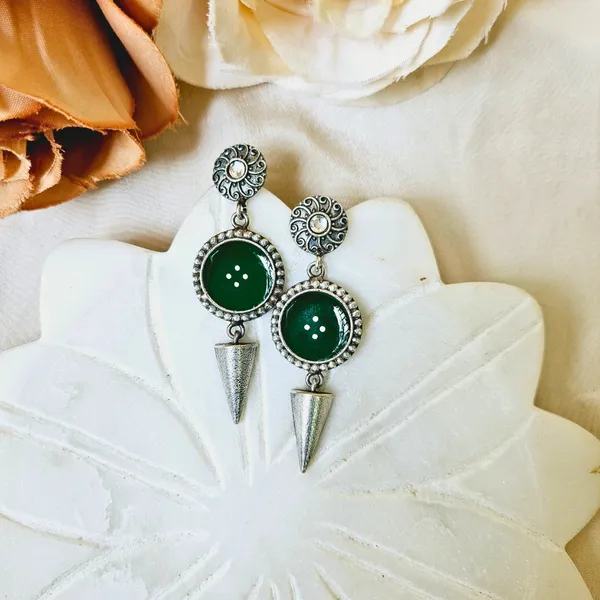 Green_German_Silver_Premium_Dangle_Earrings_For_Women
