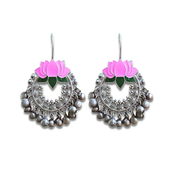 Silver_Alloy_With_Oxidised_Silver_Plating_Premium_Hook_Jhumka_For_Women