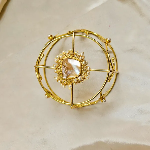 Gold_Alloy_Premium_Hair_Bun_Cage_For_Women